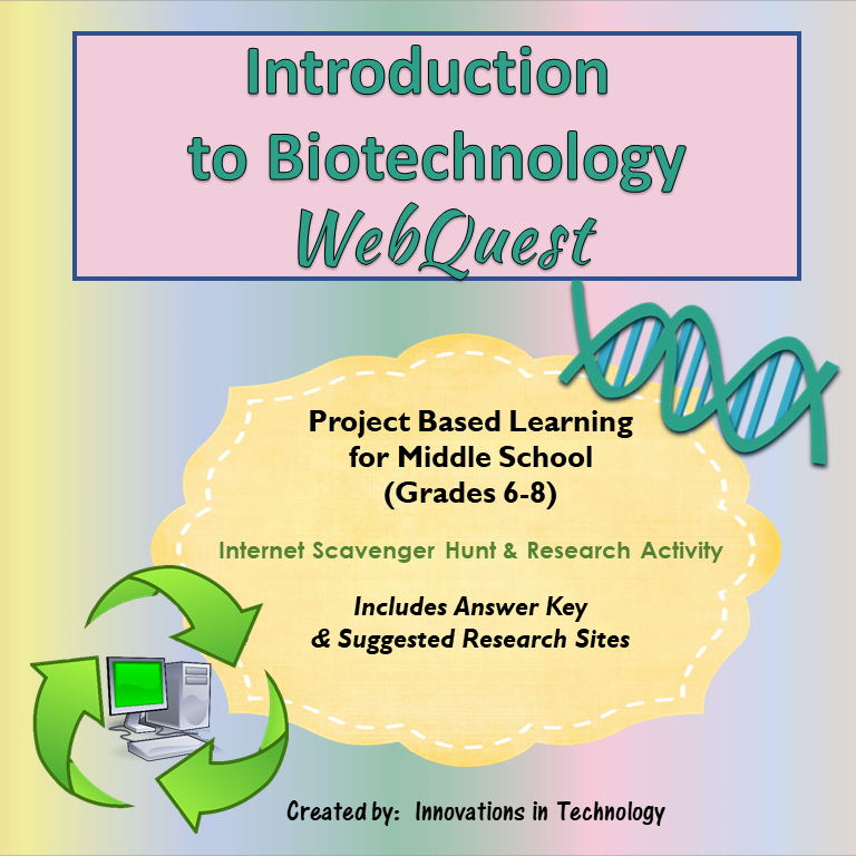 Learning about Biotechnology WebQuest / Scavenger Hunt