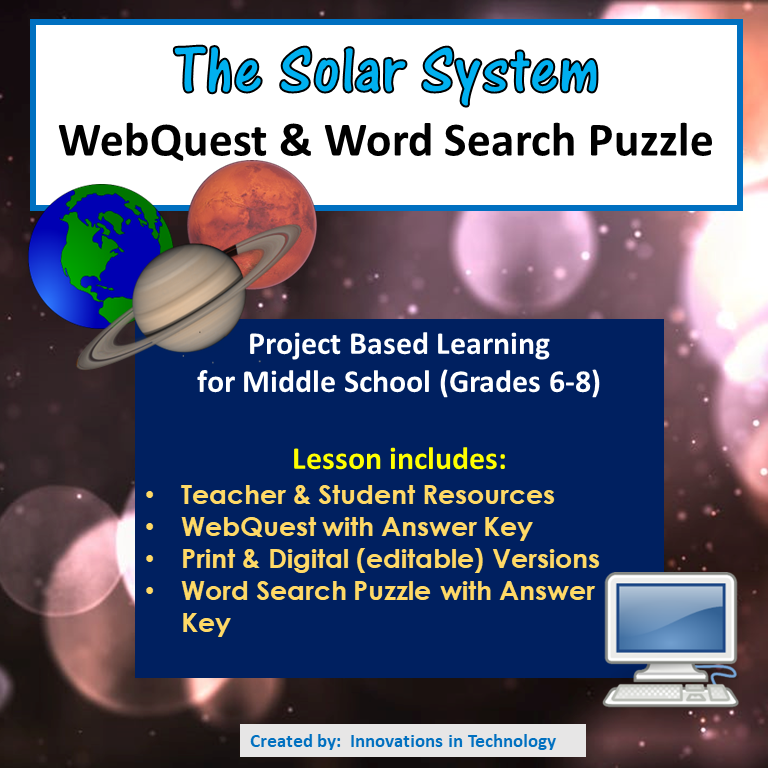 solar system webquest 5th grade