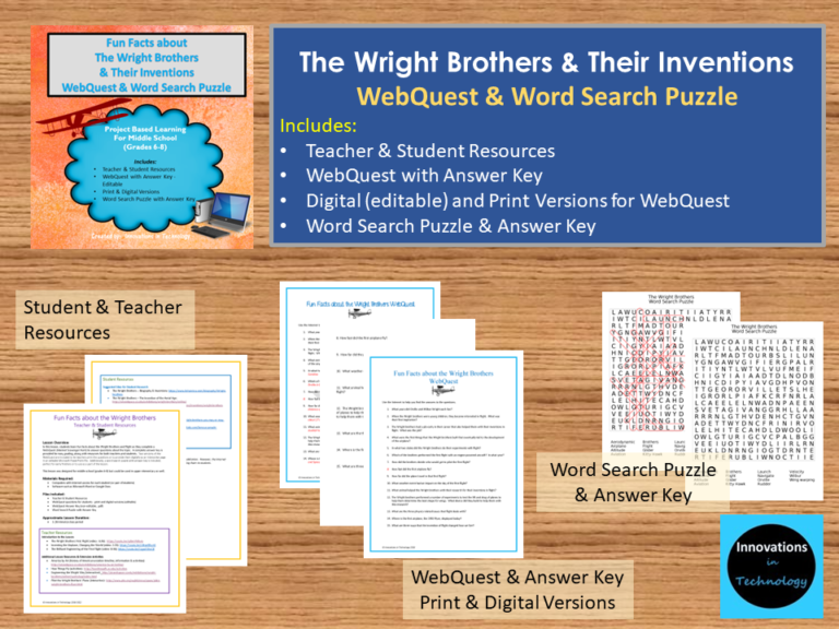 fun-facts-about-the-wright-brothers-webquest-word-search-puzzle-innovations-in-technology